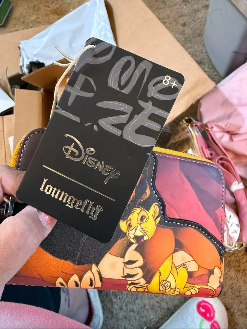 Loungefly Disney The Lion King Scar Zip Wallet in Red and Brown